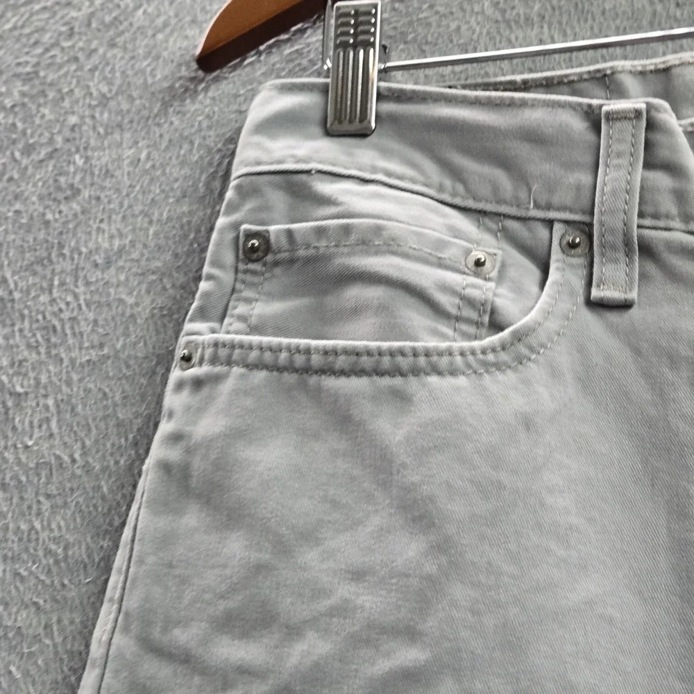Levi's 514 Men Pants 31X32 Gray Straight Fit Button Zipper Twill 29